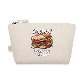SANDWICH EVERY BITE IS A FEAST - Organic Pouch - nature - Front