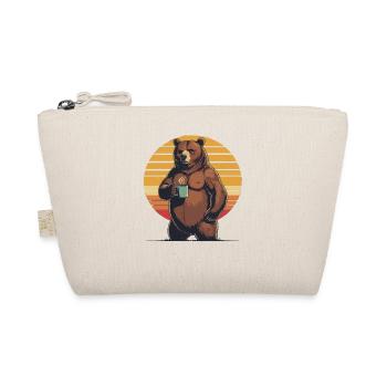 Grim Bear Coffee Mug Bears Coffee Tired - Organic Pouch - nature - Front