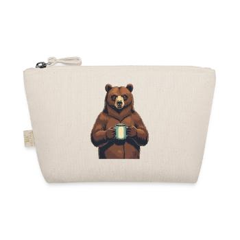 Grim Bear Coffee Mug Bears Coffee Tired - Organic Pouch - nature - Front