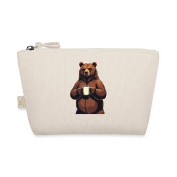 Grim Bear Coffee Mug Bears Coffee Tired - Organic Pouch - nature - Front