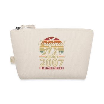 Vintage August 2007 Vintage Birthday Gift - Organic Pouch - nature - Front