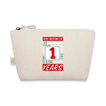 Enfants 1 Années Anniversaire Mois Heures - Trousse biologique - nature - Devant