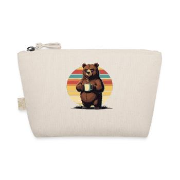 Grim Bear Coffee Mug Bears Coffee Tired - Organic Pouch - nature - Front