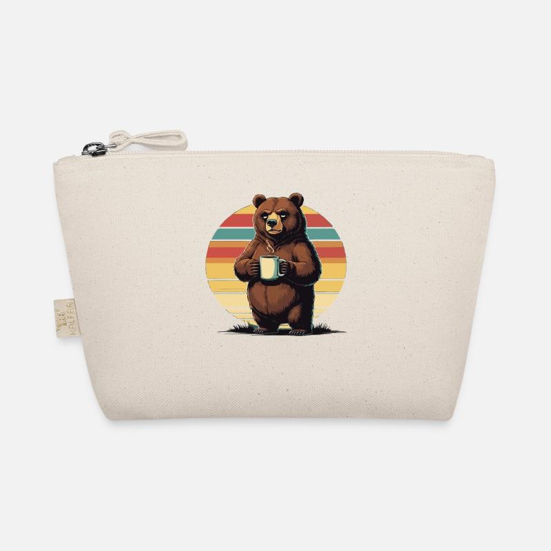 Grim Bear Coffee Mug Bears Coffee Tired Organic Pouch