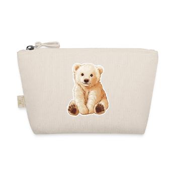 Polar Bear Illustration – Arctic Animal Motif - Organic Pouch - nature - Front