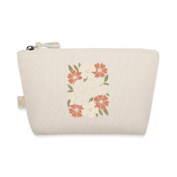 Floral Boho Vintage Quote: Choose Kindness - Organic Pouch - nature - Front