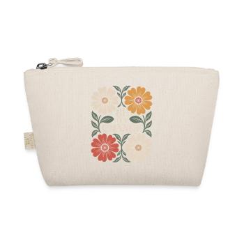 Citation d’inspiration florale vintage Be the Change - Trousse biologique - nature - Devant