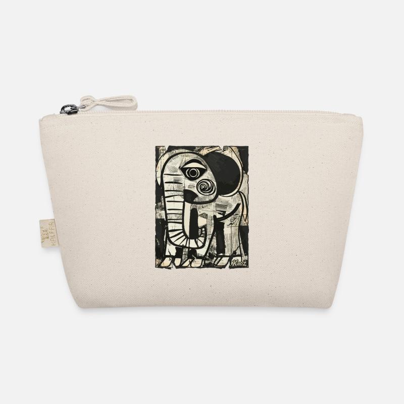 Éléphant abstrait en noir et blanc Trousse biologique