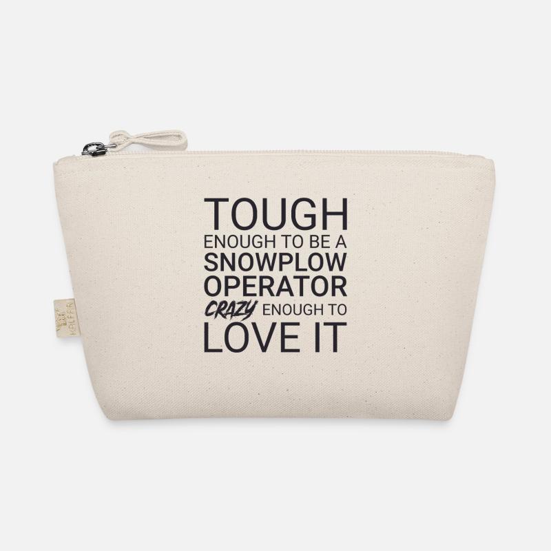 Snowplow Operator Crazy Schneepflugfahrer Bio-Täschchen
