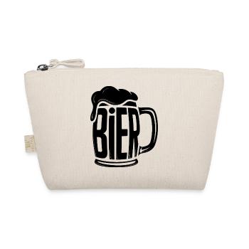 Bier - Lustiger Alkohol Logo - Bio-Täschchen - Natur - Vorne
