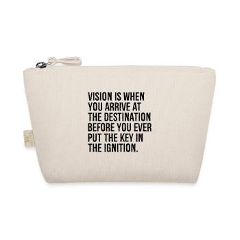 Vision ist, wenn Sie am Ziel ankommen - Bio-Täschchen - Natur - Vorne