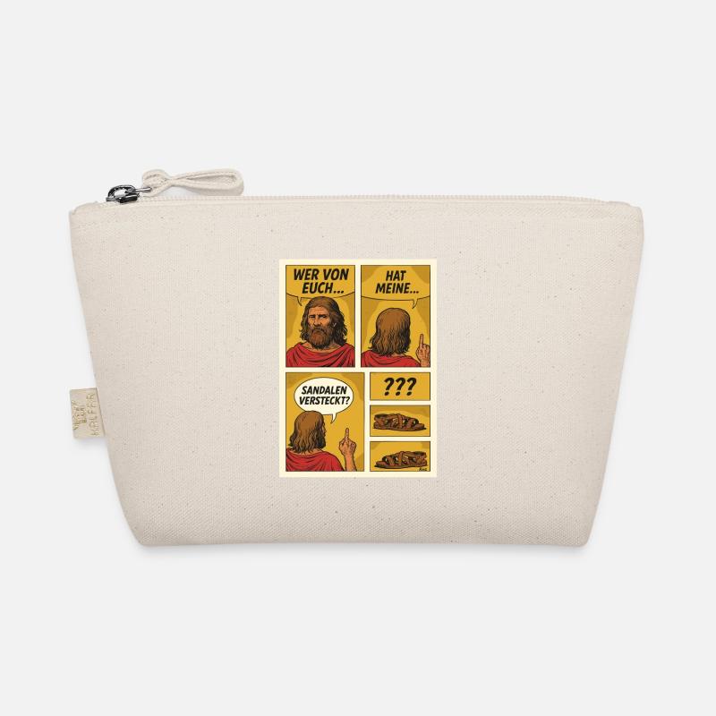 Comic Jesus is looking for sandals Organic Pouch