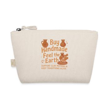 Handmade Feel the Earth kaufen - Bio-Täschchen - Natur - Vorne