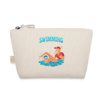 Schwimmen ist die einzige Sportart, bei der der - Bio-Täschchen - Natur - Vorne