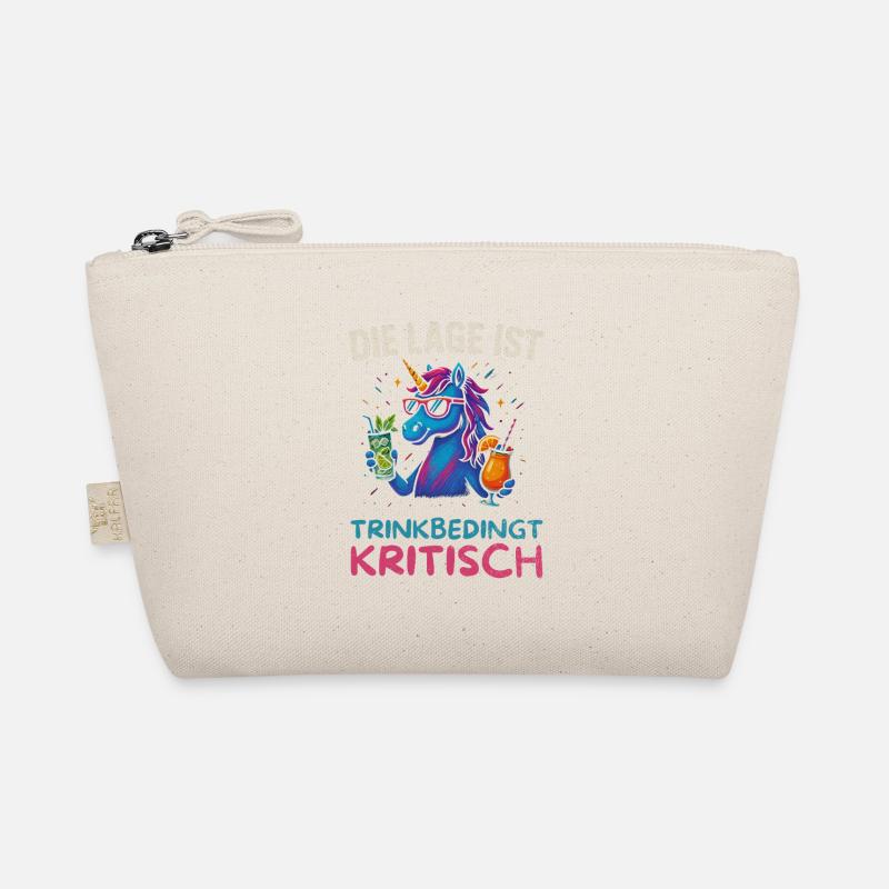 Funny Drinker Design Unicorn Organic Pouch