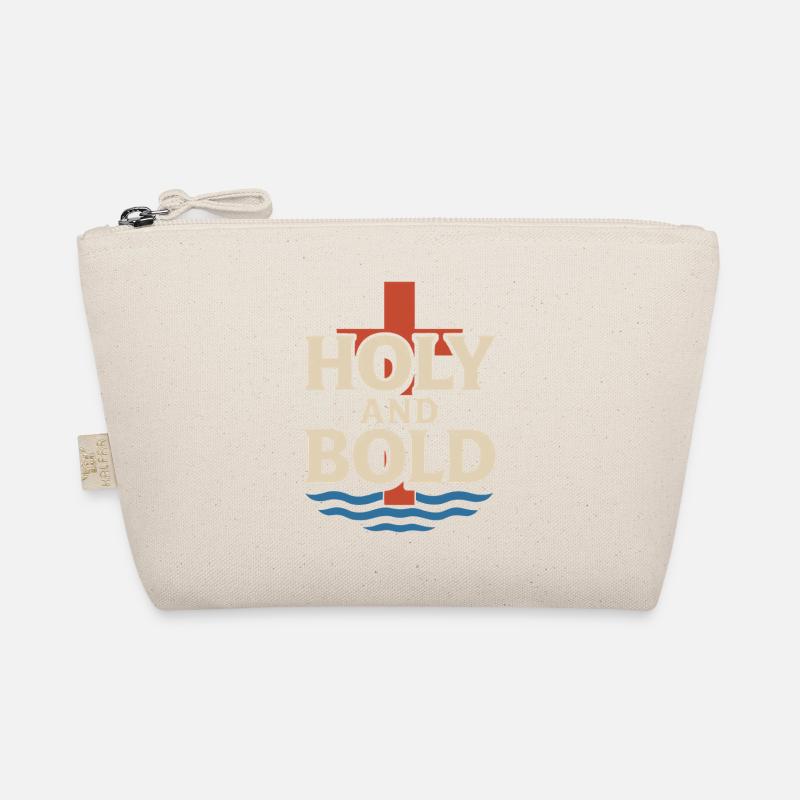 Holy and bold baptized lettering Organic Pouch