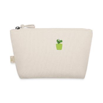 Crocodile in breast pocket - Organic Pouch - nature - Front