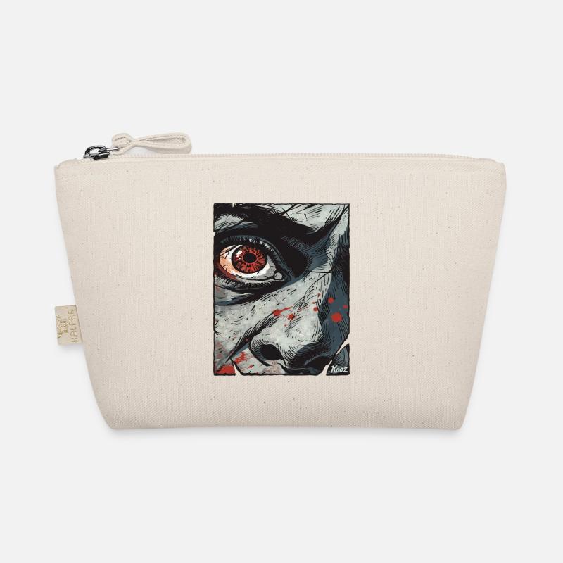 Intense eye in comic style Organic Pouch