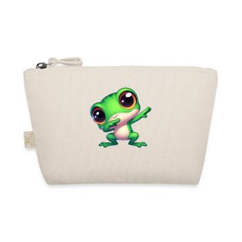 Niedlicher Frosch Dab Gamer Tierschutz Cartoon - Bio-Täschchen - Natur - Vorne
