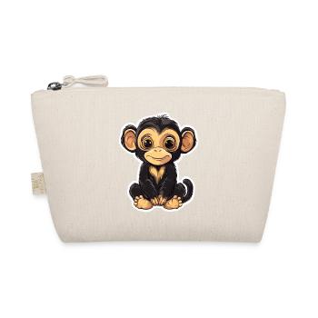 Cute Monkey Cute Monkey Gift for Monkey Fans - Organic Pouch - nature - Front