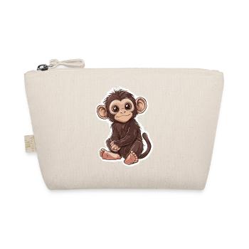 Cute Monkey Cute Monkey Gift for Monkey Fans - Organic Pouch - nature - Front