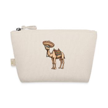 Camel Comic Funny Sombrero - Organic Pouch - nature - Front
