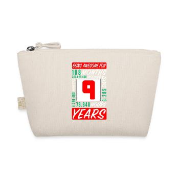 Enfants 9 Ans Anniversaire Mois Heures - Trousse biologique - nature - Devant