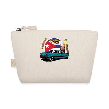 Kuba Zigarre Auto Rum Libre Havanna Souvenir retro - Bio-Täschchen - Natur - Vorne