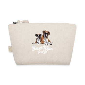 Boxer Mom For Life - Organic Pouch - nature - Front