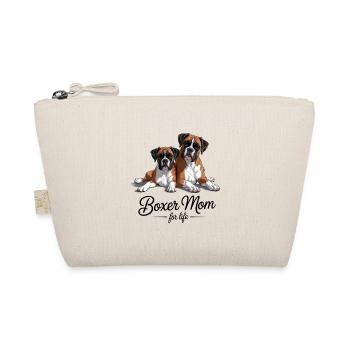 Boxer Mom For Life - Organic Pouch - nature - Front