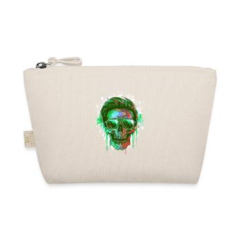 Party Totenkopf - Bio-Täschchen - Natur - Vorne