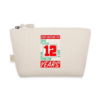Enfants 12 Ans Anniversaire Mois Heures - Trousse biologique - nature - Devant