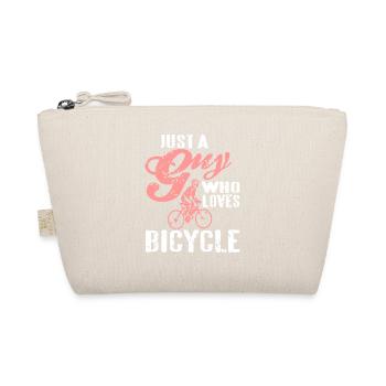 Just a Guy Who Loves Bicycle Rider Cycling Humor - Organic Pouch - nature - Front