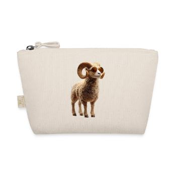 Widder Mufflon Aries Wilde Schafe Männliches Schaf - Bio-Täschchen - Natur - Vorne