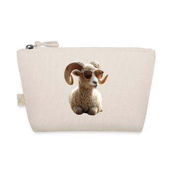 Widder Mufflon Aries Wilde Schafe Männliches Schaf - Bio-Täschchen - Natur - Vorne