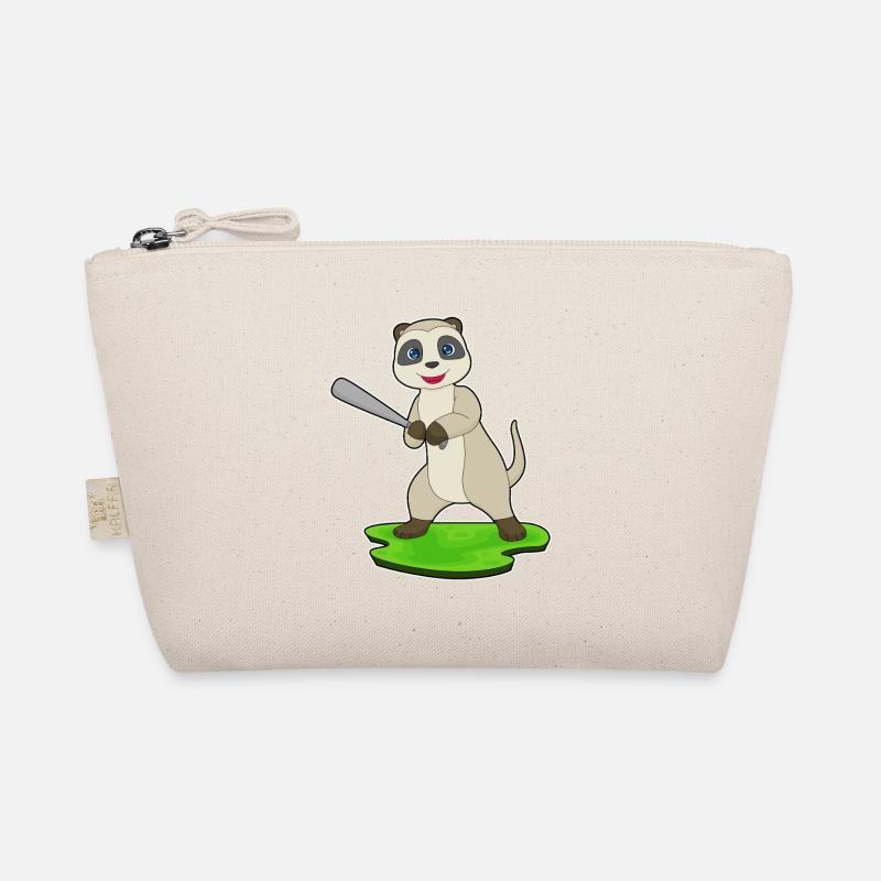 Erdmännchen Baseball Baseballschläger Bio-Täschchen