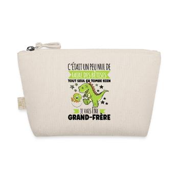 Enfant Futur Annonce Grossesse Grand Frère - Trousse biologique - nature - Devant