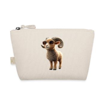 Widder Mufflon Aries Wilde Schafe Männliches Schaf - Bio-Täschchen - Natur - Vorne