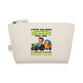 Grand Frère Annonce Grossesse Cadeau Naissance - Trousse biologique - nature - Devant