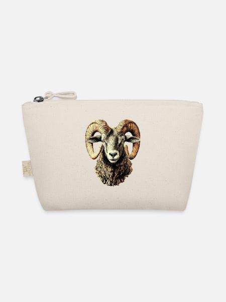 Aries mouflon Aries Wild Sheep Male Sheep - Organic Pouch - nature - Front