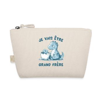 Enfant Futur Annonce Grossesse Grand Frère Je Vais - Trousse biologique - nature - Devant