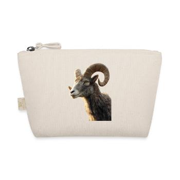 Widder Mufflon Aries Wilde Schafe Männliches Schaf - Bio-Täschchen - Natur - Vorne