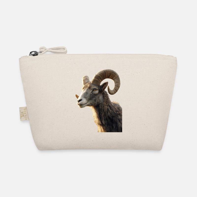 Widder Mufflon Aries Wilde Schafe Männliches Schaf Bio-Täschchen