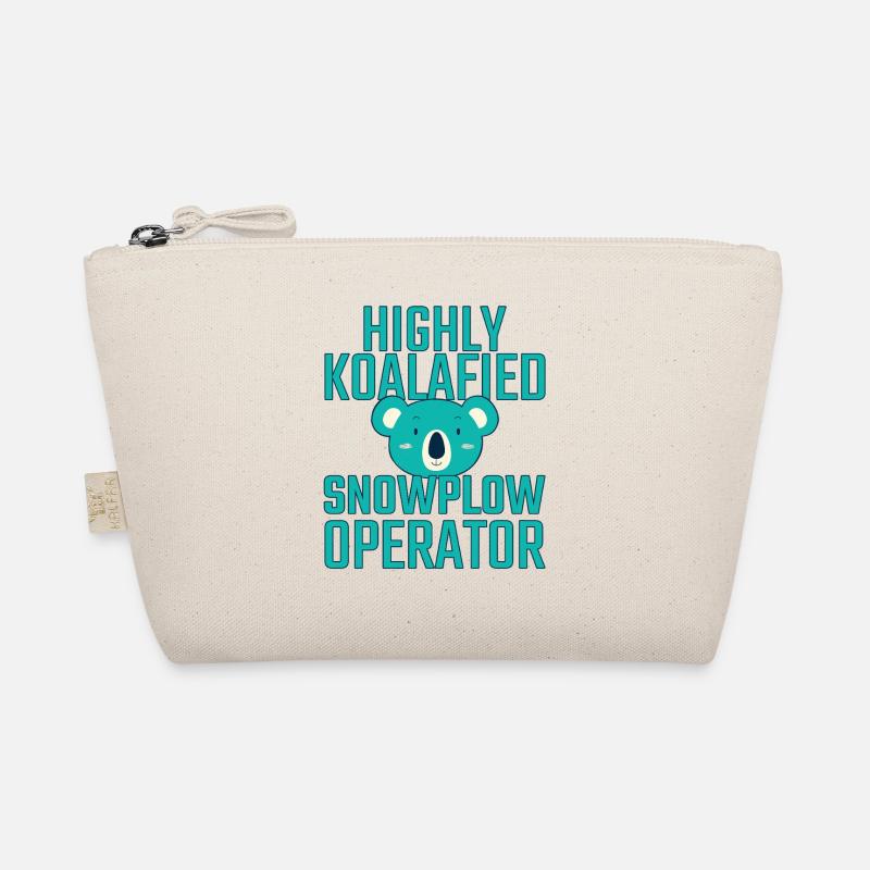 Snowplow Operator Koalafied Schneepflugfahrer Bio-Täschchen