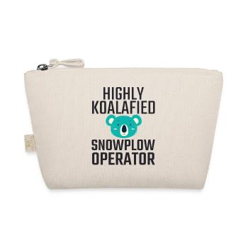 Snowplow Operator Koalafied - Organic Pouch - nature - Front