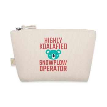 Snowplow Operator Koalafied - Organic Pouch - nature - Front