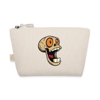Crâne rieur avec de grands yeux - Trousse biologique - nature - Devant