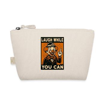 Laughing clown in retro comic style - Organic Pouch - nature - Front