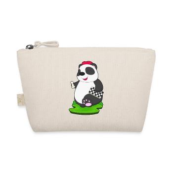 Panda Chess Piece Chess Chessboard - Organic Pouch - nature - Front