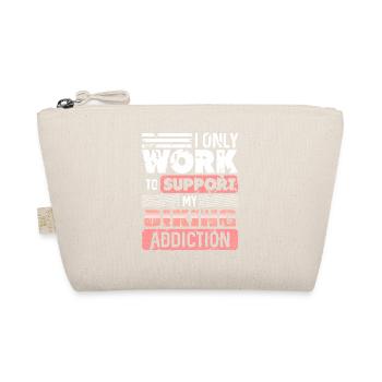 I Only Work to Support My Biking Addiction - Bio-Täschchen - Natur - Vorne